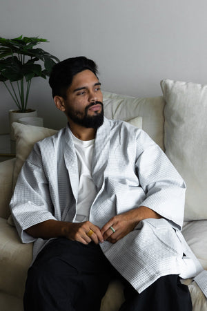 Organic Cotton Waffle Bathrobe