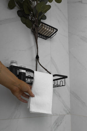 Organic Cotton Waffle Bathroom Towels